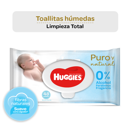 Toallitas Húmedas Huggies Puro y Natural